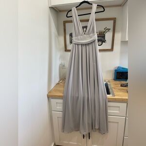 Lulus heavenly hues grey dress